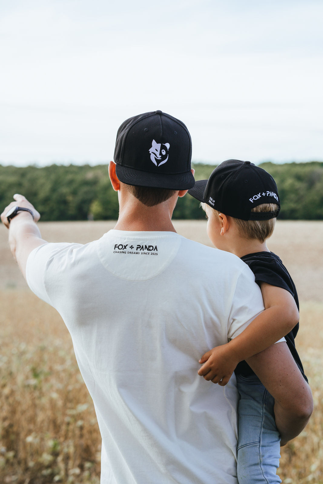 Bundle Fox+Panda Snapback Cap (Adults+Kids)